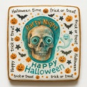 Ciastko lukrowane HALLOWEEN No.33 roz.M KWADRAT ręcznie robione