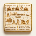 Ciastko lukrowane HALLOWEEN No.42 roz.XL KWADRAT ręcznie robione