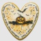 Ciastko lukrowane HALLOWEEN No.17 roz.M SERCE ręcznie robione