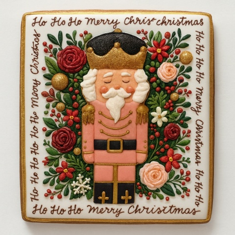 Ciastko lukrowane NUT TRACKER BOŻE NARODZENIE PION roz.M ręcznie robione