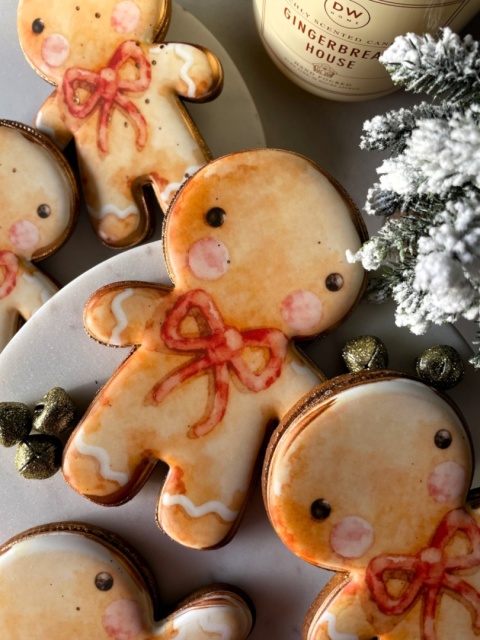 Pierniczek Piernikowy ludek Ciastek Akwarelowy Mamik DUŻY 17 cm