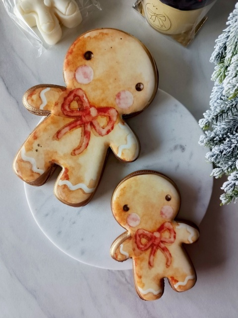 Pierniczek Piernikowy ludek Ciastek Akwarelowy Mamik DUŻY 17 cm