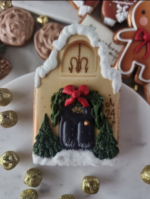 Pierniczek kamieniczka świąteczne drzwi Pierniczek kamieniczka świąteczne drzwi