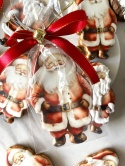 Pierniczek lukrowany Retro Mikołaj uśmiechnięta postać 15 cm