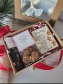 Zestaw prezentowy Pierniczek lukrowany przepis, ciastki i herbatka Zestaw prezentowy Pierniczek lukrowany przepis, ciastki i herbatka