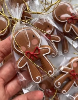 Pierniczek świąteczny Ciastek piernikowy ludek na kubek