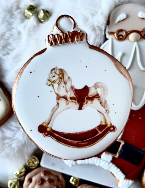 Pierniczek świąteczny bombka konik na biegunach