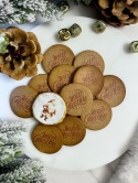 Świąteczny zestaw mini ciastek talarków 14 sztuk korzenne