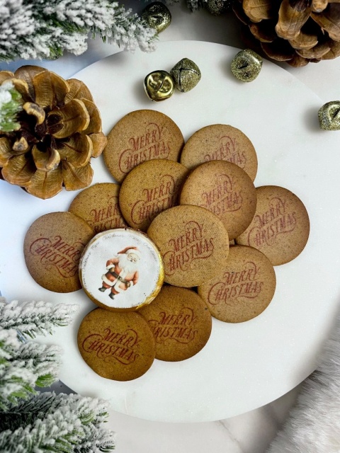 Świąteczny zestaw mini ciastek talarków 14 sztuk korzenne