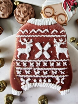 Pierniczek świąteczny sweterek Pani Mikołajowej