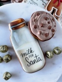 Pierniczek świąteczny zestaw mleko dla Mikołaja i ciasteczko czekoladowe Milk for santa Pierniczek świąteczny zestaw mleko dla Mikołaja i ciasteczko czekoladowe Milk for santa