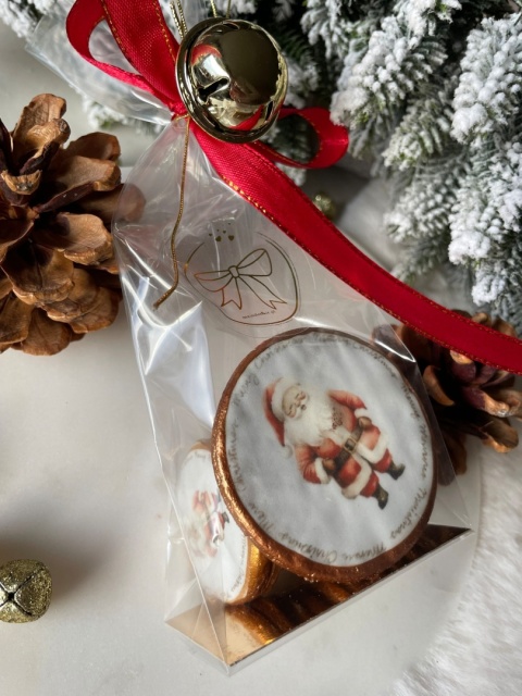 Świąteczny zestaw mini ciastek talarków polukrowane 11 sztuk korzenne