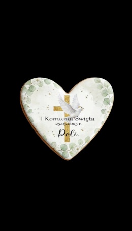Ciastko lukier Twój Sakrament personalizuj   1 Komunia Święta Poli