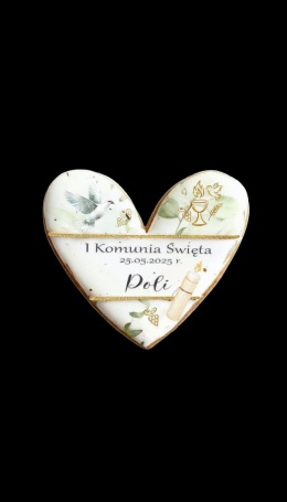 Ciastko lukier Twój Sakrament personalizuj   1 Komunia Święta Poli