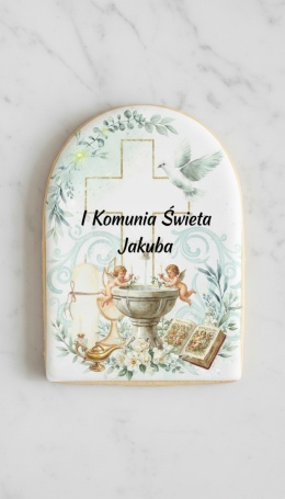Ciastko lukier Twój Sakrament personalizuj   I Komunia Święta Jakuba