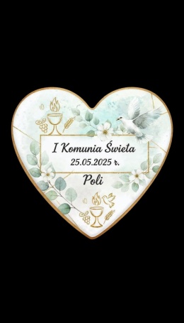 Ciastko lukier Twój Sakrament personalizuj   I Komunia Święta