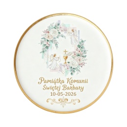 Ciastko lukier Twój Sakrament personalizuj   Pamiątka Komunii Świętej Barbary