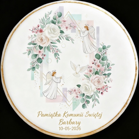 Ciastko lukier Twój Sakrament personalizuj   Pamiątka Komunii Świętej