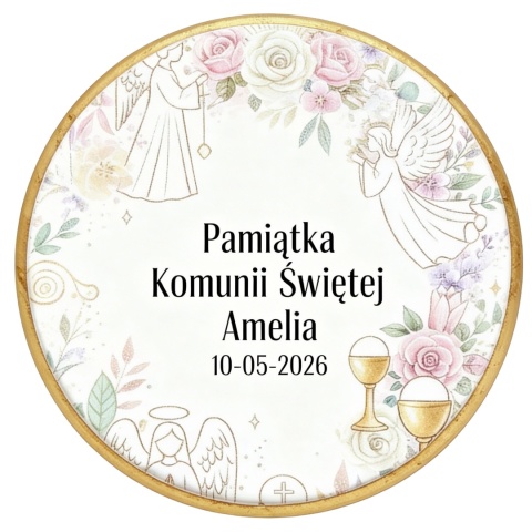 Ciastko lukier Twój Sakrament personalizuj   Pamiątka Komunii Świętej