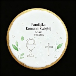 Ciastko lukier Twój Sakrament personalizuj   Pamiątka Komunii Świętej