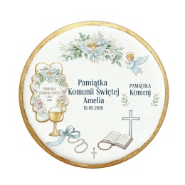 Ciastko lukier Twój Sakrament personalizuj   Pamiątka Komunii Świętej
