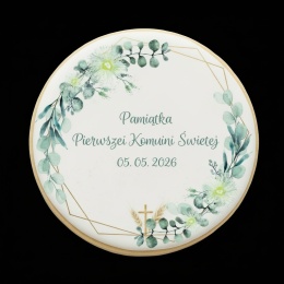 Ciastko lukier Twój Sakrament personalizuj   Pamiątka Pierwszej Komunii Świętej