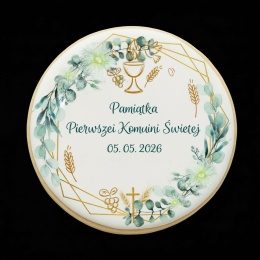 Ciastko lukier Twój Sakrament personalizuj   Pamiątka Pierwszej Komunii Świętej