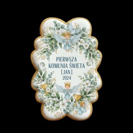 Ciastko lukier Twój Sakrament personalizuj   Pierwsza Komunia Święta