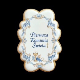 Ciastko lukier Twój Sakrament personalizuj   Pierwsza Komunia Święta