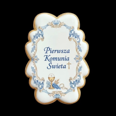 Ciastko lukier Twój Sakrament personalizuj   Pierwsza Komunia Święta