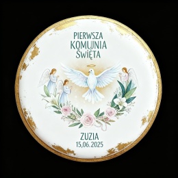 Ciastko lukier Twój Sakrament personalizuj   Pierwsza Komunia Święta