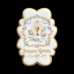 Ciastko lukier Twój Sakrament personalizuj   Pierwsza Komunia