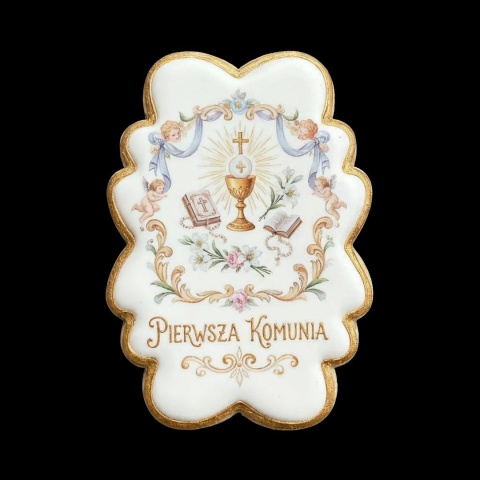 Ciastko lukier Twój Sakrament personalizuj   Pierwsza Komunia