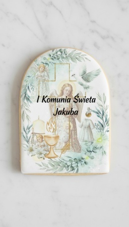 Ciastko lukier Twój Sakrament personalizuj I Komunia Święta Jakuba