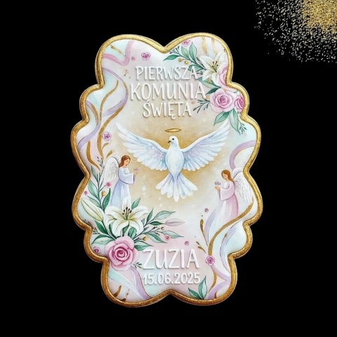 Ciastko lukier Twój Sakrament personalizuj   Wzór Komunijny