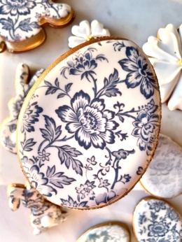 Ciastko lukrowane kolekcja chabrowa pisanka wielkanocna jajo do koszyczka M