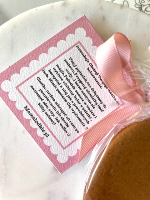 Ciastko lukrowane wielkanocna kolorowanka zestaw kurczak pisanka i paletka