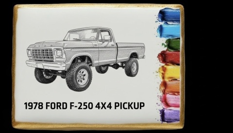 Ciastko lukier malowanka pędzelek maluj i zjedz  1978 Ford F250 4x4 Pickup edukacja 