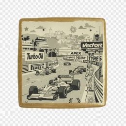 Ciastko lukier Auto Fan PASJA formuł 1 historych bolidy