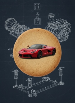 Ciastko lukier Auto Fan PASJA Ekspresja Prędkości