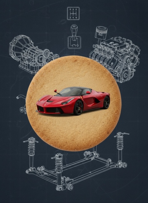 Ciastko lukier Auto Fan PASJA Ekspresja Prędkości
