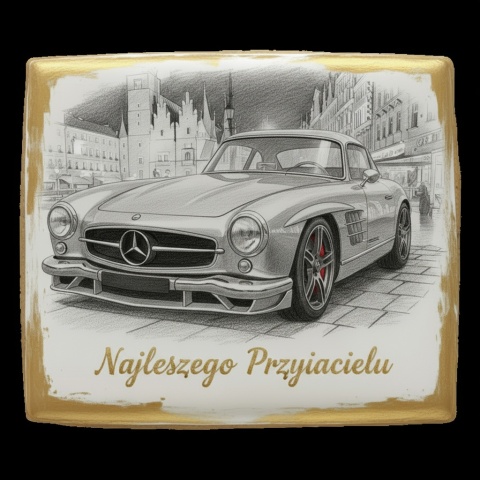 Ciastko lukier Auto Fan PASJA Elegancja i Moc
