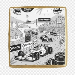 Ciastko lukier Auto Fan PASJA  Grand Prix Pasji