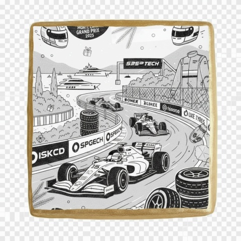 Ciastko lukier Auto Fan PASJA  Grand Prix Pasji