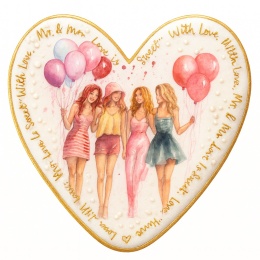 Ciastko lukier Ślub Zaproszenie  Heartfelt Celebration Personalizuj