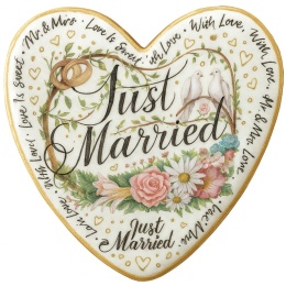 Ciastko lukier Ślub Zaproszenie  Just Married Personalizuj