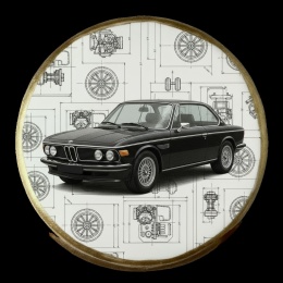 Ciastko lukier Auto Fan PASJA Klasyczna Elegancja w Ruchu