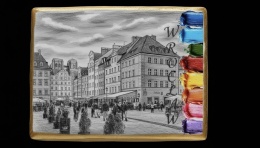 Ciastko lukier malowanka pędzelek maluj i zjedz  Kolorowanka Wrocław edukacja 