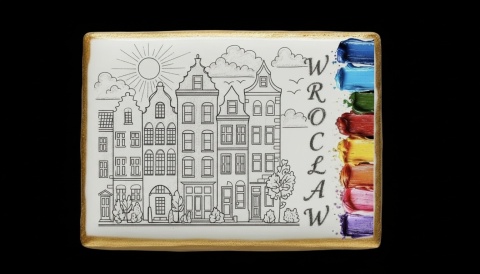 Ciastko kolorowanka lukrowane  Wrocław dla Dzieci jadalna malowanka maluj i chrup