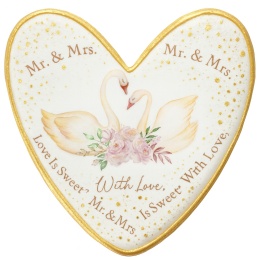 Ciastko lukier Ślub Zaproszenie  Love Is Sweet Personalizuj